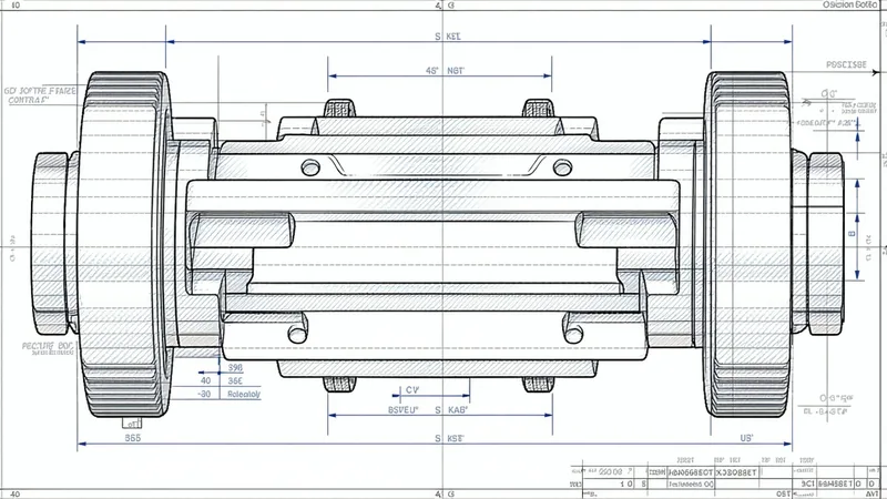 GD&T geometric dimensioning and tolerancing drawing with vision measurement capability