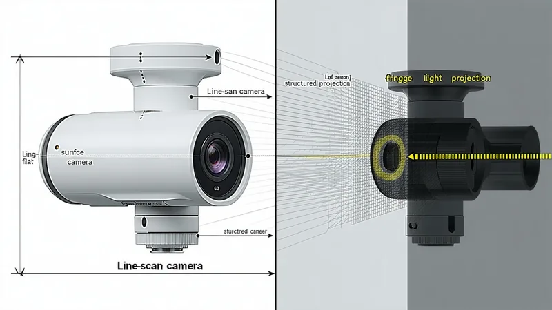 Line scan versus structured light 3D inspection method comparison